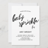 Écriture simple et moderne Écran de bébé