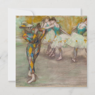 Invitation Edgar Degas - Danse de l'Arlequin