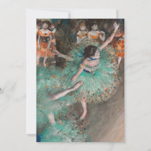 Invitation Edgar Degas - Danseuse basculant / Danseuse verte
