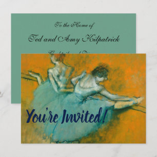 Invitation Edgar Degas Danseuses à la barre Impression : Art
