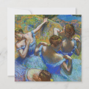 Invitation Edgar Degas - Danseuses bleues