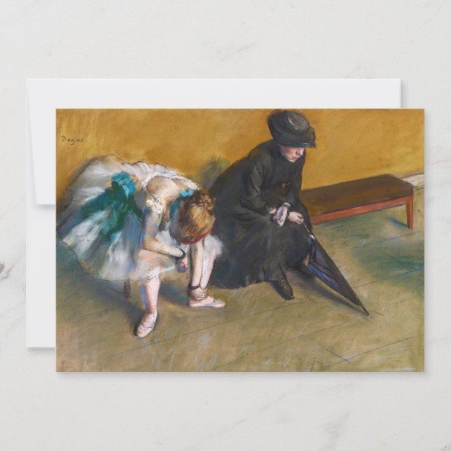 Invitation Edgar Degas - En attente (Devant)