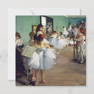 Invitation Edgar Degas - La classe de danse