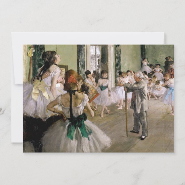 Invitation Edgar Degas - Le Cours de danse (Devant)
