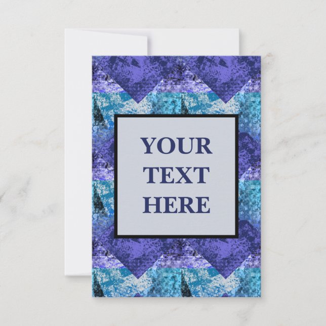 Invitation "Edgy do-it-yourself Print - Zine Style Halftone G (Devant)