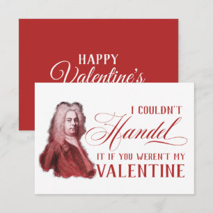 Invitation EDITABLE musique classique avec Handel Valentine C