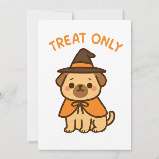 Invitation Édition Chien de Halloween : Traités Uniquement