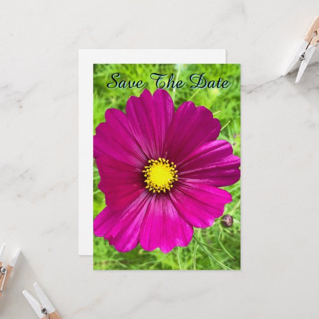 Invitation Édition Mind : Cosmos Save The Date (Devant/Arrière en situation)