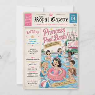 Invitation éditoriale pour la fête de la princesse
