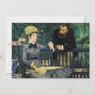 Invitation Edouard Manet - Dans la serre