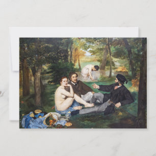 Invitation Edouard Manet - Déjeuner sur l'herbe