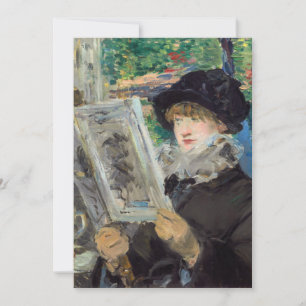Invitation Edouard Manet - Femme lisant
