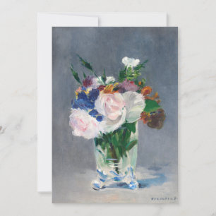 Invitation Edouard Manet - Fleurs dans un Vase de Cristal