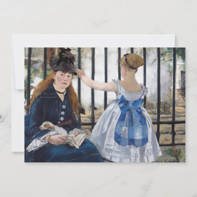 Invitation Edouard Manet - Le Chemin De Fer (Devant)