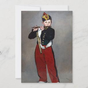 Invitation Edouard Manet - Le Joueur de fifre / Jeune flûtist