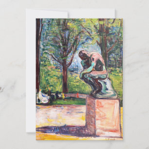 Invitation Edvard Munch - Le penseur de Rodin