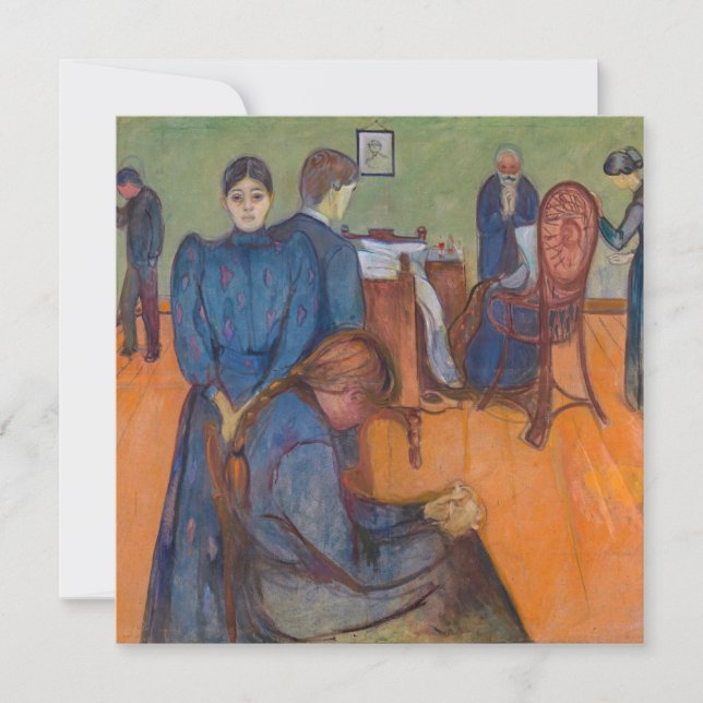 Invitation Edvard Munch - Mort dans la salle de tests v2 (Devant)