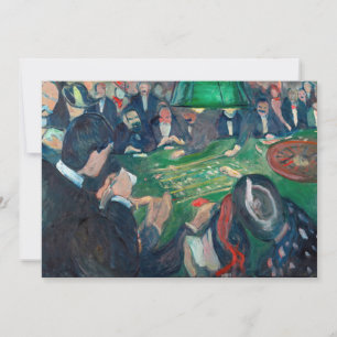 Invitation Edvard Munch - Table de roulette à Monte Carlo