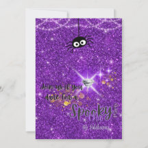 Invitation éffrayant Chic Halloween Party