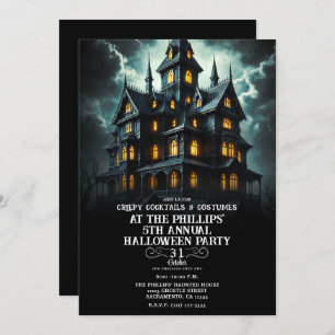 Invitation Éffrayant Déplaisant scandale Haunted House Hallow