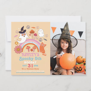 Invitation Éffrayant Halloween Anniversaire Photo les années 