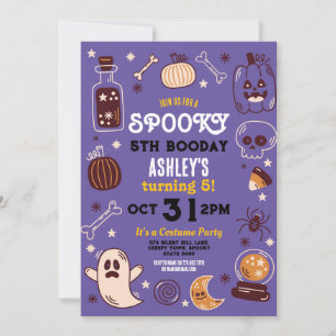 Invitation Éffrayant Halloween Citrouille Anniversaire Invita
