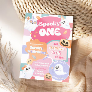 Invitation Éffrayant Halloween Super 1er anniversaire