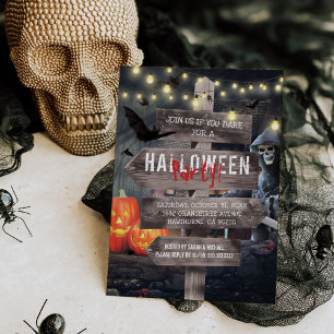 Invitation Éffrayant Haunted Halloween