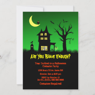 Invitation Éffrayant Haunted House Halloween Parti