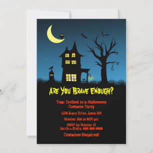 Invitation Éffrayant Haunted House Halloween Parti