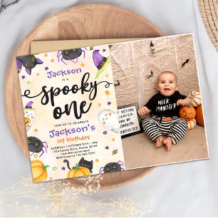 Invitation Éffrayant Un Halloween 1er Anniversaire Photo