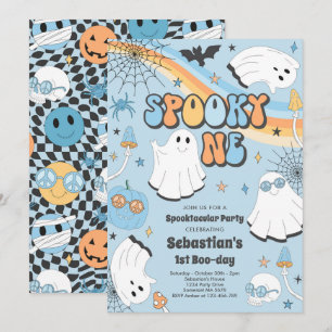 Invitation Éffrayant Un Halloween Fantôme Super 1er Anniversa