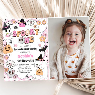Invitation Éffrayant Un Halloween Fantôme Super 1er anniversa