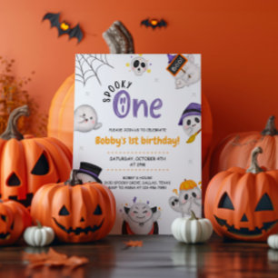 Invitation Éffrayant Un Halloween premier anniversaire