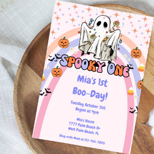 Invitation Éffrayant Un Halloween Super 1er anniversaire