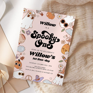 Invitation Éffrayant Un Halloween Super 1er anniversaire