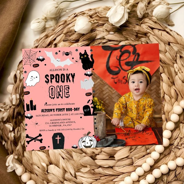 Invitation Éffrayant Une fête d'anniversaire d'Halloween (Créateur téléchargé)