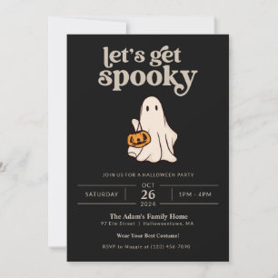Invitation Éffrayante à la fête d'Halloween