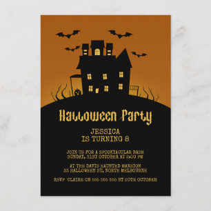 Invitation éffrayante d'anniversaire de Halloween