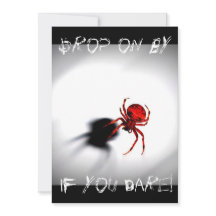 Invitation effrayante de Halloween d'araignée