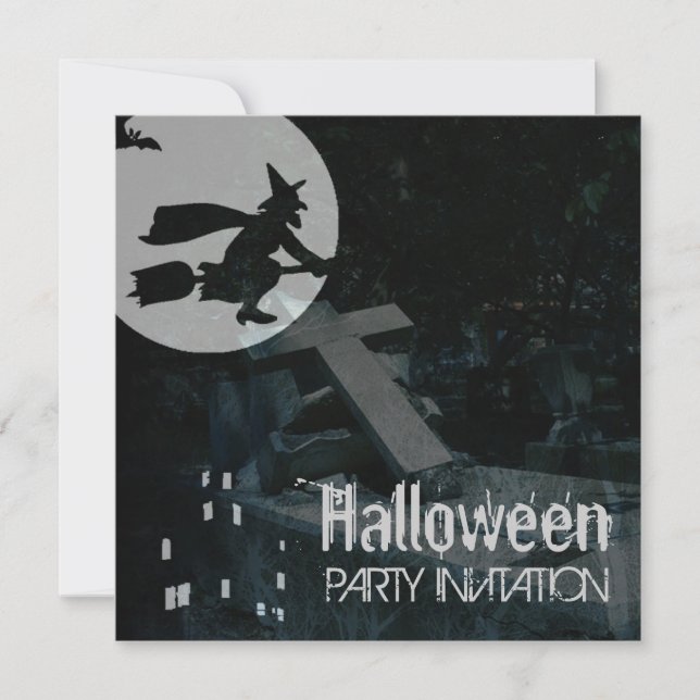 Invitation éffrayante de partie de Halloween de (Devant)