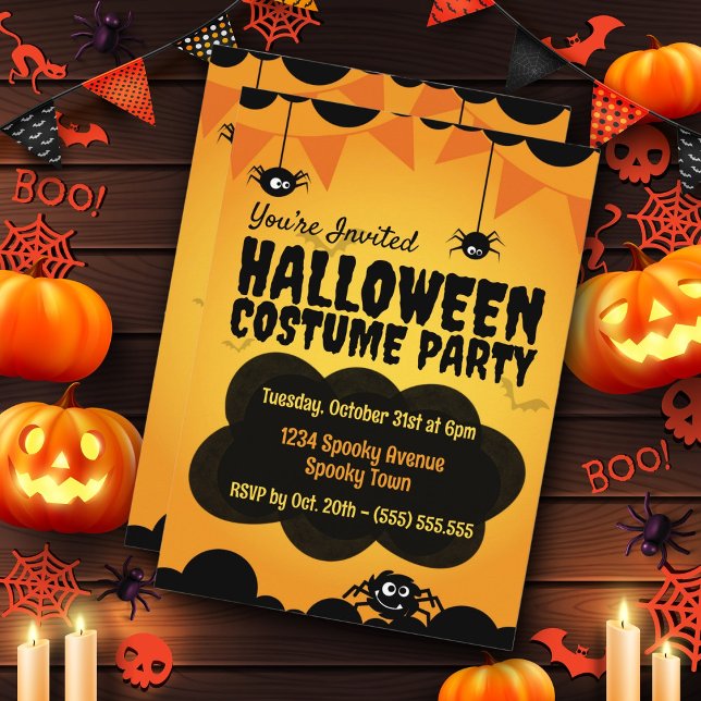 Invitation Éffrayante fête d'Halloween (Créateur téléchargé)