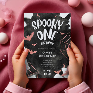 Invitation éffrayante Une Halloween Anniversaire C