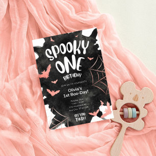 Invitation éffrayante Une Halloween Anniversaire C