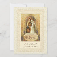 Église catholique de mariage vintage/Réception