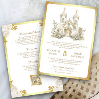 Église catholique en or blanc Tout en un mariage