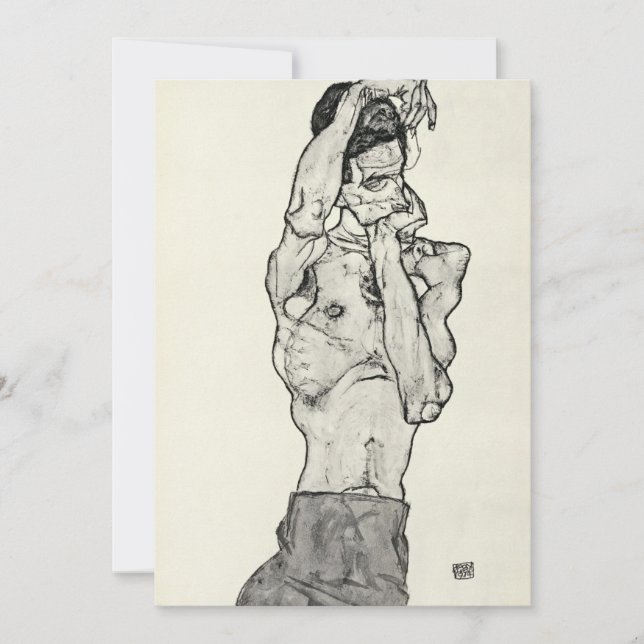 Invitation Egon Schiele - Zeichnungen II. (Devant)