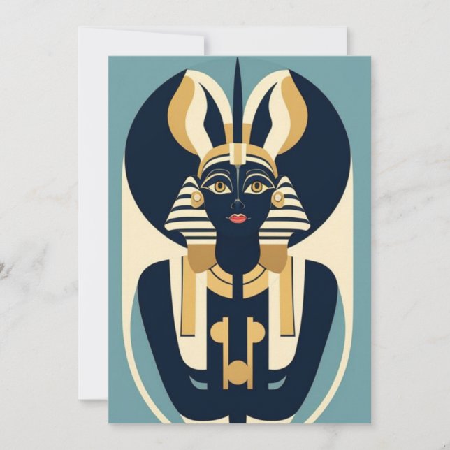 Invitation Egypte Abstraite (Devant)