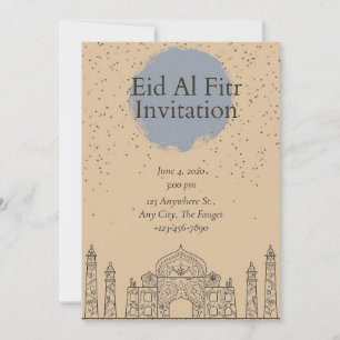Invitation  Eid al Fitr minimaliste coloré
