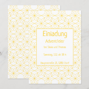 Invitation Einladung zu einer Feier, or Sterne